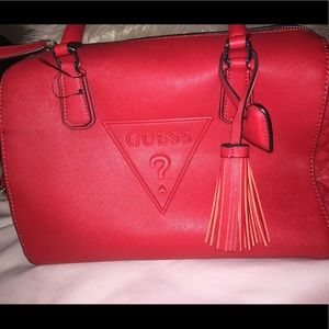 Guess red bag